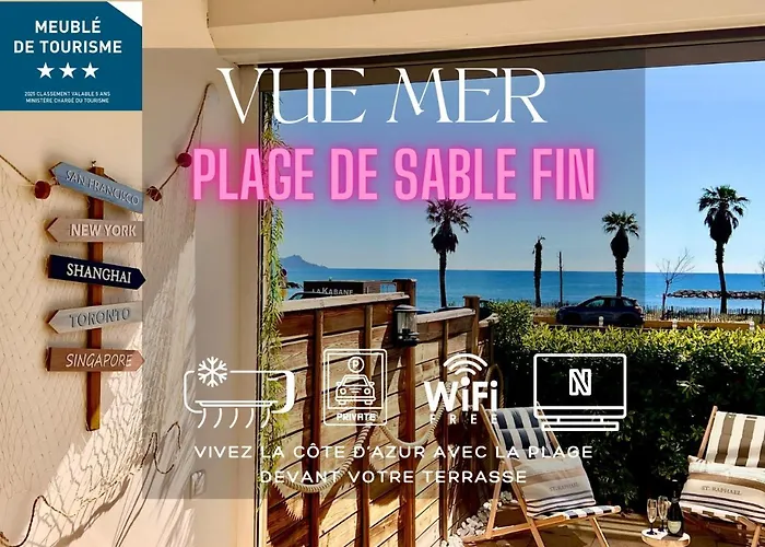 Studio Eclat Marine 3 Etoiles - Vue Mer - Parking-Clim-Plage A 20 Metres - Capitalchic Services Saint-Aygulf